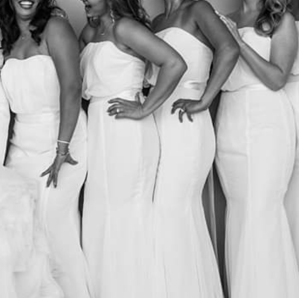 Bridesmaids dress or simple wedding gown